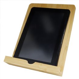 6 pieces Home Basics Bamboo Tablet Cookbook Stand, Natural - Cell Phone Accessories