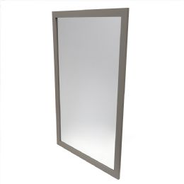 4 pieces Home Basics 24" x 36" Wall Mirror, Grey - Home Accessories