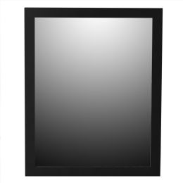 6 pieces Home Basics Framed Painted MDF 18 x 24 Wall Mirror, Black - Assorted Cosmetics