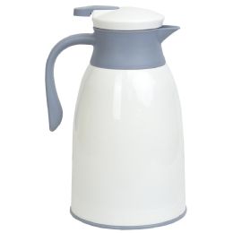 12 Wholesale Home Basics 1 Liter Insulated Plastic Carafe, White