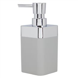 12 of Home Basics Skylar 10 Oz. Abs Plastic Soap Dispenser, Grey