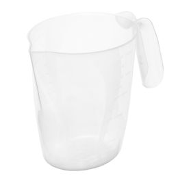 24 Wholesale Home Basics Plastic Measuring Cup With Raised Measurement Markings, Clear