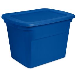 8 pieces Sterilite 18 Gallon Tote, Blue Morpho - Storage & Organization