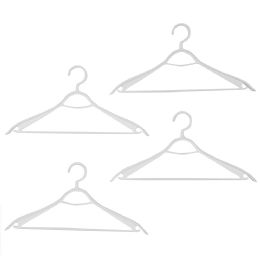 12 pieces Home Basics Plastic Hangers, (Pack of 4), Timber White - Hangers