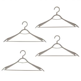 12 pieces Home Basics Plastic Hangers, (Pack of 4), Timber Taupe - Hangers