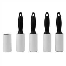 24 Wholesale Home Basics Pack of 5 Plastic Lint Rollers, Black