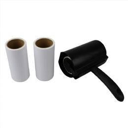 24 Wholesale Home Basics Extra Wide Adhesive Lint Roller with Spare Adhesive Roll, Black