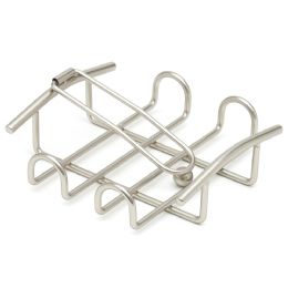 6 pieces Michael Graves Design Simplicity Flat Steel Napkin Holder With Weighted Pivoting Arm, Satin Nickel - Napkin and Paper Towel Holders