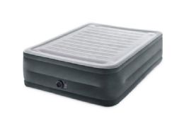 2 of Intex Comfort Plush Queen Air Bed With BuilT-In Pump, Grey