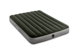 3 of Intex Prestige Durabeam Downy Full Air Bed With Battery Pump, Green