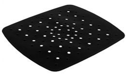 24 Wholesale Home Basics Pvc Sink Mat, Black