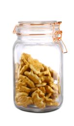 12 Wholesale Home Basics Large Glass Pickling Jar with Rose Gold Clamp