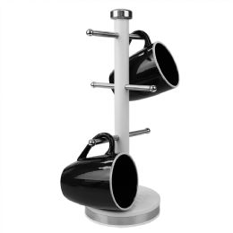 12 Wholesale Michael Graves Design Soho 6 Hook Mug Tree With Rounded Ends, White