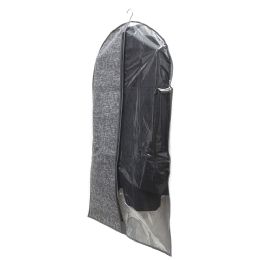 12 Wholesale Home Basics Graph Line Non-Woven Garment Bag with Clear Plastic Panel