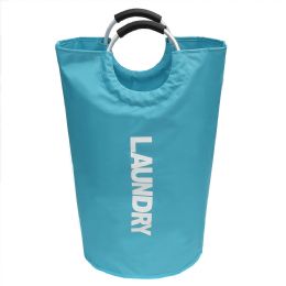 12 pieces Home Basics Laundry Bag with Soft Grip Handle, Light Blue - Laundry Baskets & Hampers