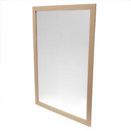 4 pieces Home Basics 24" x 36" Wall Mirror, Natural - Home Accessories