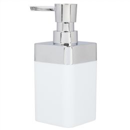 12 pieces Home Basics Skylar 10 Oz. Abs Plastic Soap Dispenser, White - Soap Dishes & Soap Dispensers