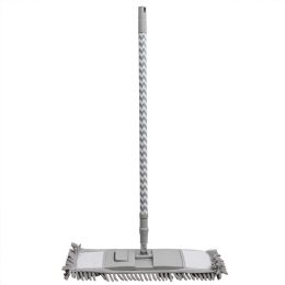 12 Wholesale Home Basics Chevron All Purpose Extending Chenille Mop with Telescopic Handle, Grey