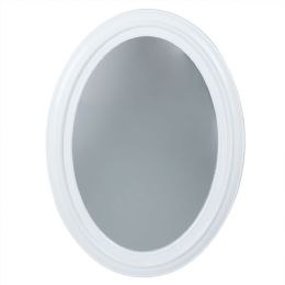 6 of Home Basics Oval Wall Mirror, White
