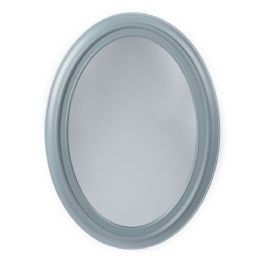 6 Wholesale Home Basics Oval Wall Mirror, Grey