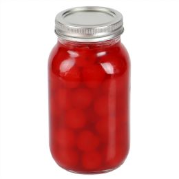 12 Wholesale Home Basics 25 oz. Wide Mouth Clear Mason Canning Jar