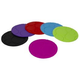 48 of Home Basics NoN-Slip Round Silicone Coasters, MultI-Color