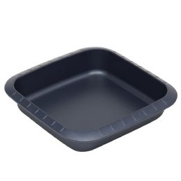 12 of Michael Graves Design Textured NoN-Stick Carbon Steel Square Pan, Indigo