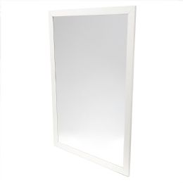 4 pieces Home Basics 24" x 36" Wall Mirror, White - Home Accessories