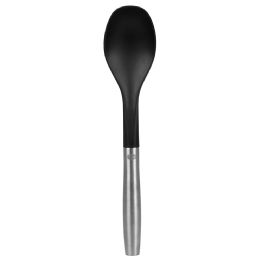 24 Wholesale Home Basics Mesa Collection Scratch-Resistant Nylon Serving Spoon, Black