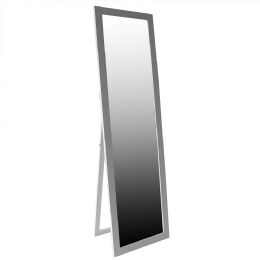 6 Bulk Home Basics Easel Back Full Length Mirror with MDF Frame, White