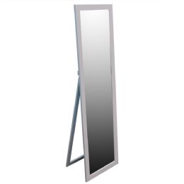 6 Bulk Home Basics 11 x 47 Easel Back Full Length Mirror with MDF Frame, Grey
