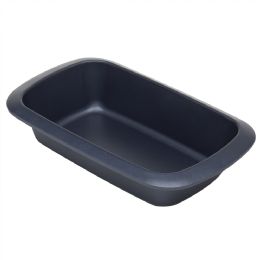 12 pieces Michael Graves Design Textured NoN-Stick 6gc X 11gc Carbon Steel Loaf Pan, Indigo - Stainless Steel Cookware
