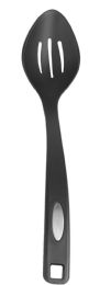24 pieces Home Basics Nylon Non-Stick Slotted Spoon, Black - Kitchen Utensils