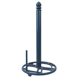 3 pieces Home Basics Iris Freestanding Cast Iron Paper Towel Holder With Tear Bar, Slate - Napkin and Paper Towel Holders