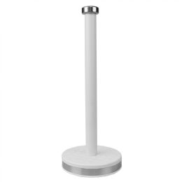 12 pieces Michael Graves Design Soho Freestanding Tin Paper Towel Holder With Easy Twist On Finial, White - Napkin and Paper Towel Holders