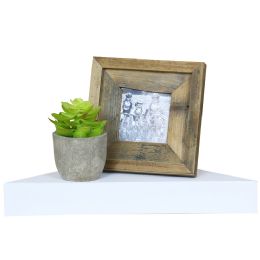 6 pieces of Corner Floating Shelf, White