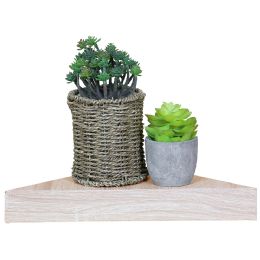 6 pieces of Corner Floating Shelf, Oak