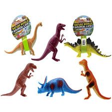 48 Pieces 8-10 Inch Dino On Tie Card - Action Figures & Robots