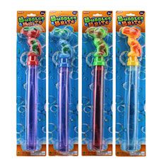 72 Pieces 15 Inch Bubble Wand On Card - Bubbles