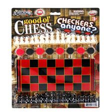 72 Pieces Chess And Checkers - Dominoes & Chess