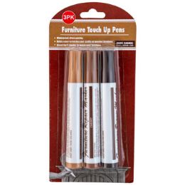 36 pieces Furniture Touchup Repair Marker 3ast Wood Colors Blister CardoaK-CherrY-Mahogany - Markers