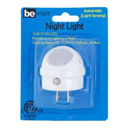 24 Wholesale Night Light Dome Shape Automatic LighT-Sensing/be Bright Blc120v/0.3w Led