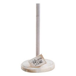 4 pieces Paper Towel Holder Lake Sign Whitwashed Acacia (12.50) - Napkin and Paper Towel Holders