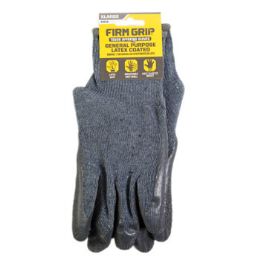 120 pieces Gloves Latex Coasted Gray Xlarge Gray Cuff Firm Grip Pdq Peggable - Kitchen Gloves