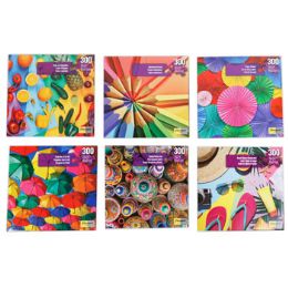 12 Bulk Puzzle 300pc Colorful World 24x18 6assorted