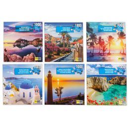 12 Bulk Puzzle 1000pc Sea Breeze 27x20 6assorted