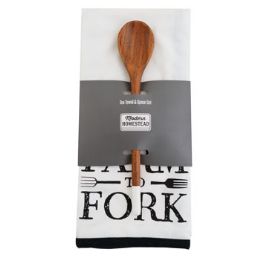 54 Bulk Kitchen Towel W/ Wooden Spoonfarm To Fork