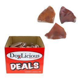 100 pieces Dog Chew Rawhide Pig Ear Pork Hide In Pdq - Pet Chew Sticks and Rawhide