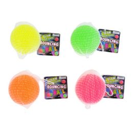 48 Bulk Bouncing Ball Glow In The Dark 2.3in 4asst Color Netbag/htpink/orange/yellow/green