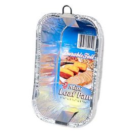 12 Wholesale Aluminum Loaf Pan Mini 5 Pack